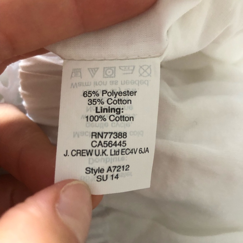 J. Crew Laser-Cut Poplin Midi Skirt - Picture 5 of 9